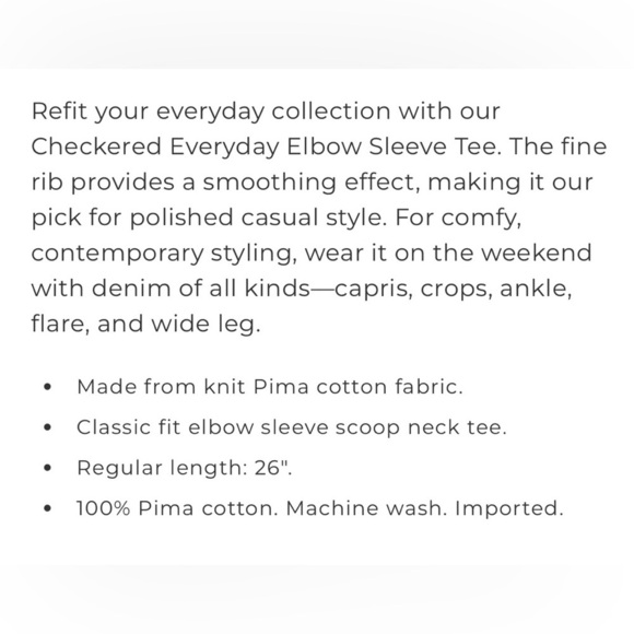 Chico's Orange Fitted Short Sleeve Tee - Picture 6 of 7